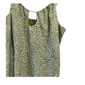 Abercrombie & fitch green white ladies spaghetti strap maxi dress size Medium‎